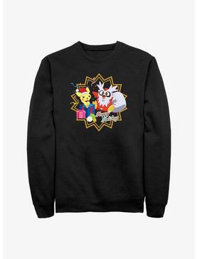 Pokemon Pichu and Delibird Holiday Party Sweatshirt, , hi-res