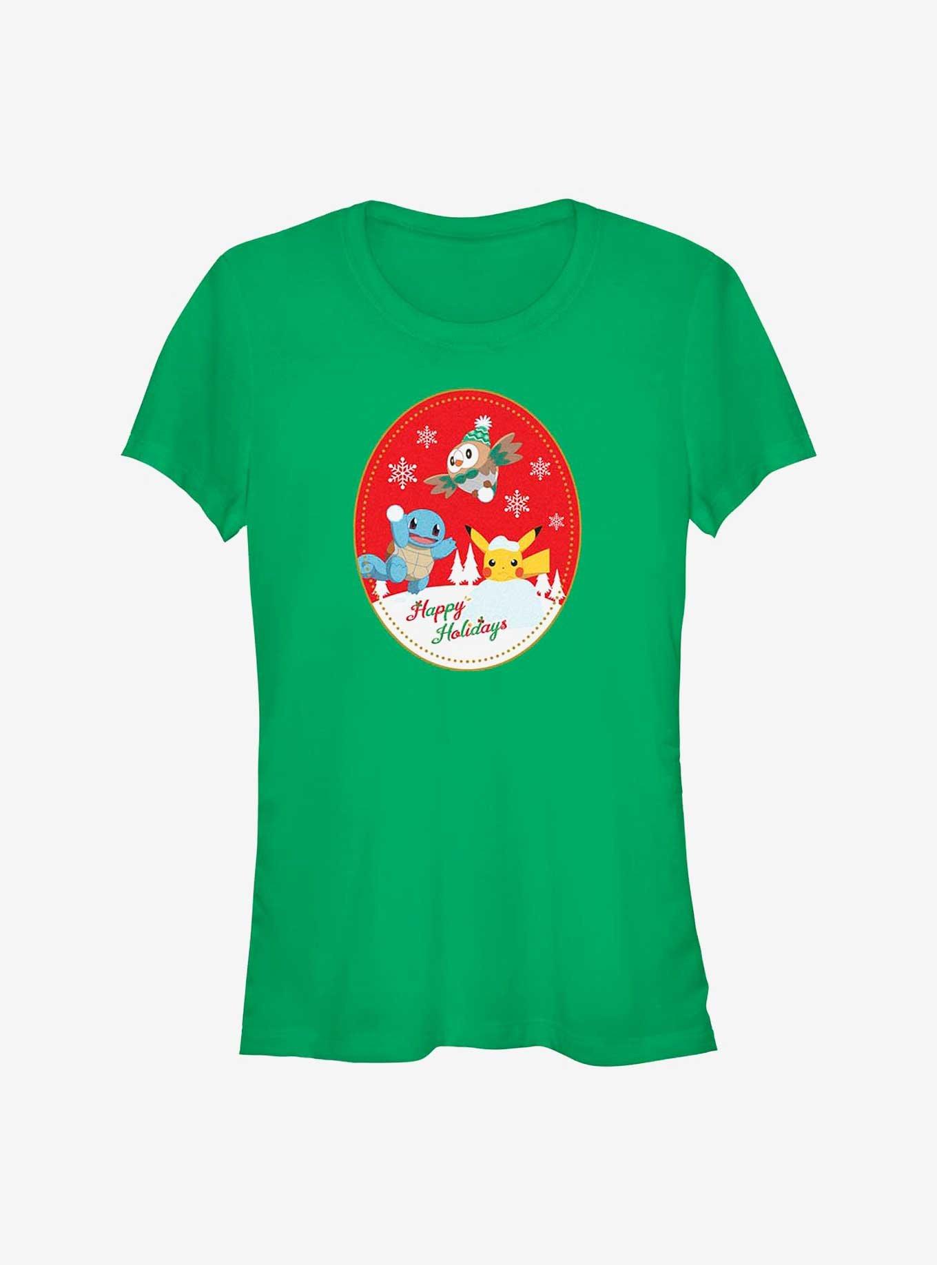 Pokemon Happy Holiday Snow Day Girls T-Shirt, KELLY, hi-res