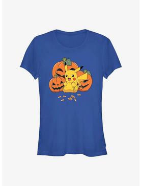 Pokemon Pikachu Pumpkins & Candy Corn Girls T-Shirt, , hi-res