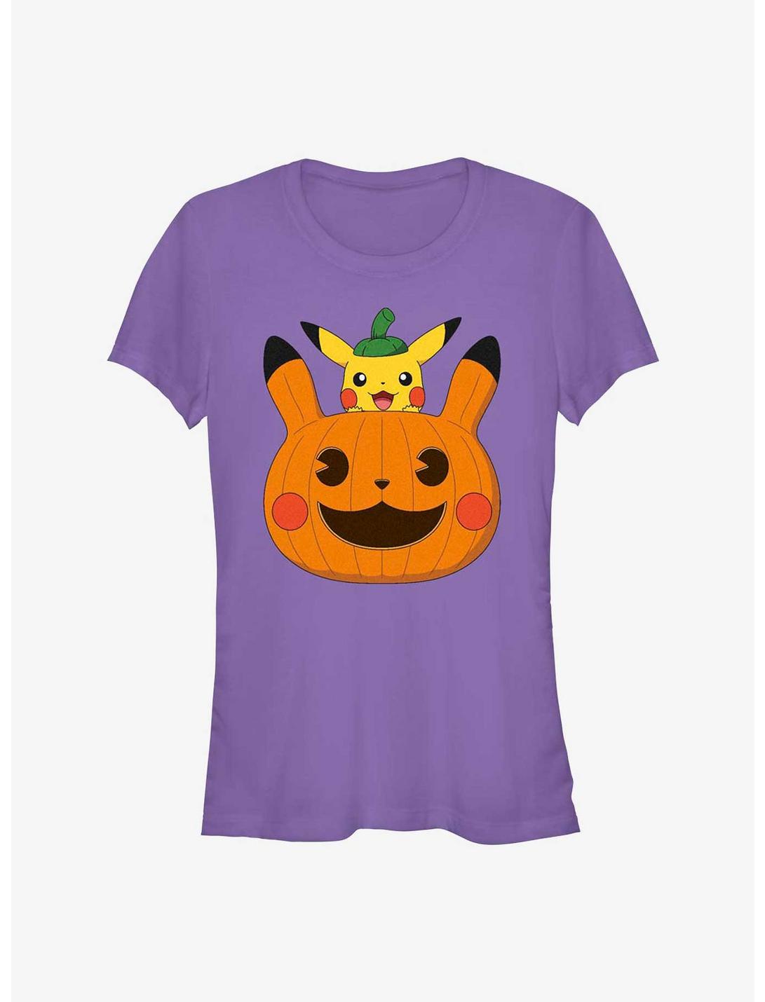 Pokemon Pumpkin Pikachu Girls T-Shirt, PURPLE, hi-res