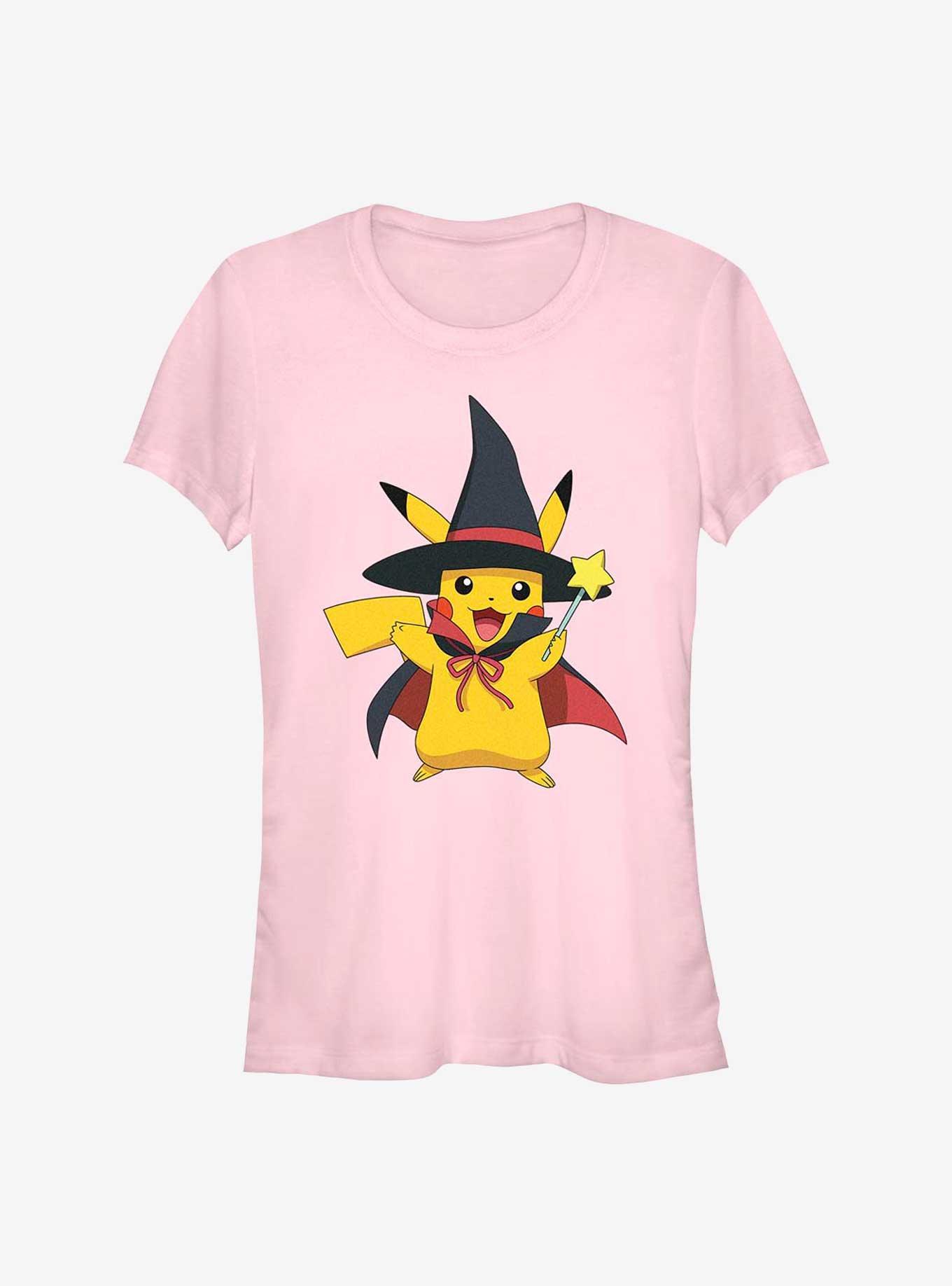Pokemon Pikachu Witch Hat Girls T-Shirt, LIGHT PINK, hi-res