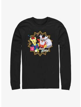Pokemon Pichu and Delibird Holiday Party Long-Sleeve T-Shirt, , hi-res