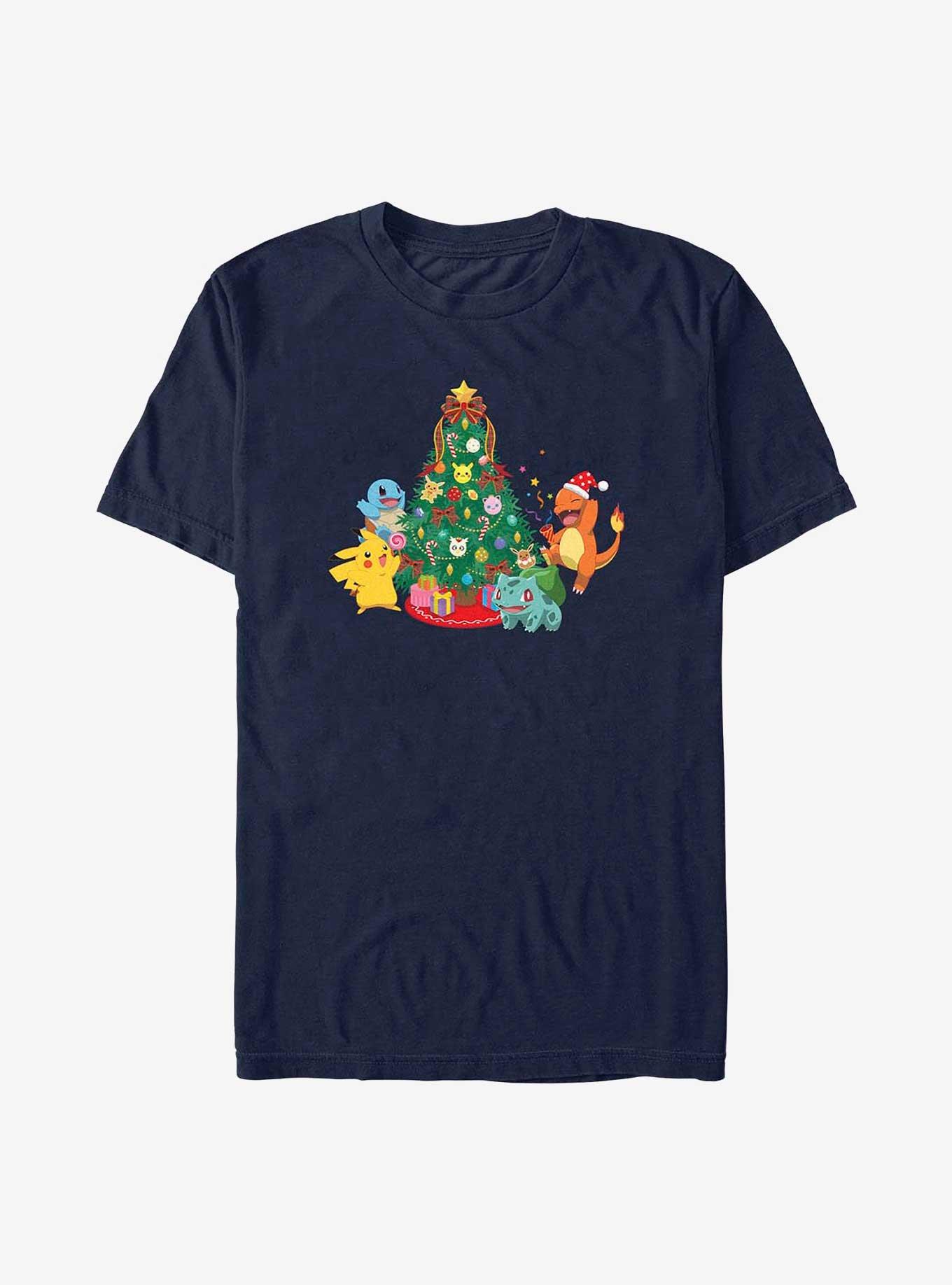Pokemon Christmas Tree T-Shirt, NAVY, hi-res