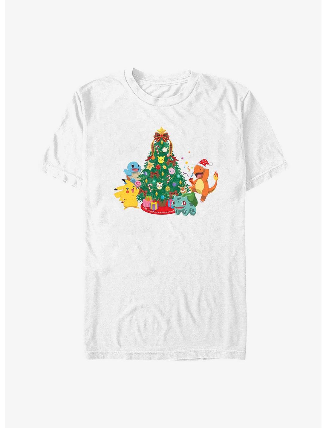 Pokemon Christmas Tree T-Shirt, WHITE, hi-res
