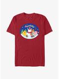 Pokemon Happy Holidays Snowman T-Shirt, CARDINAL, hi-res