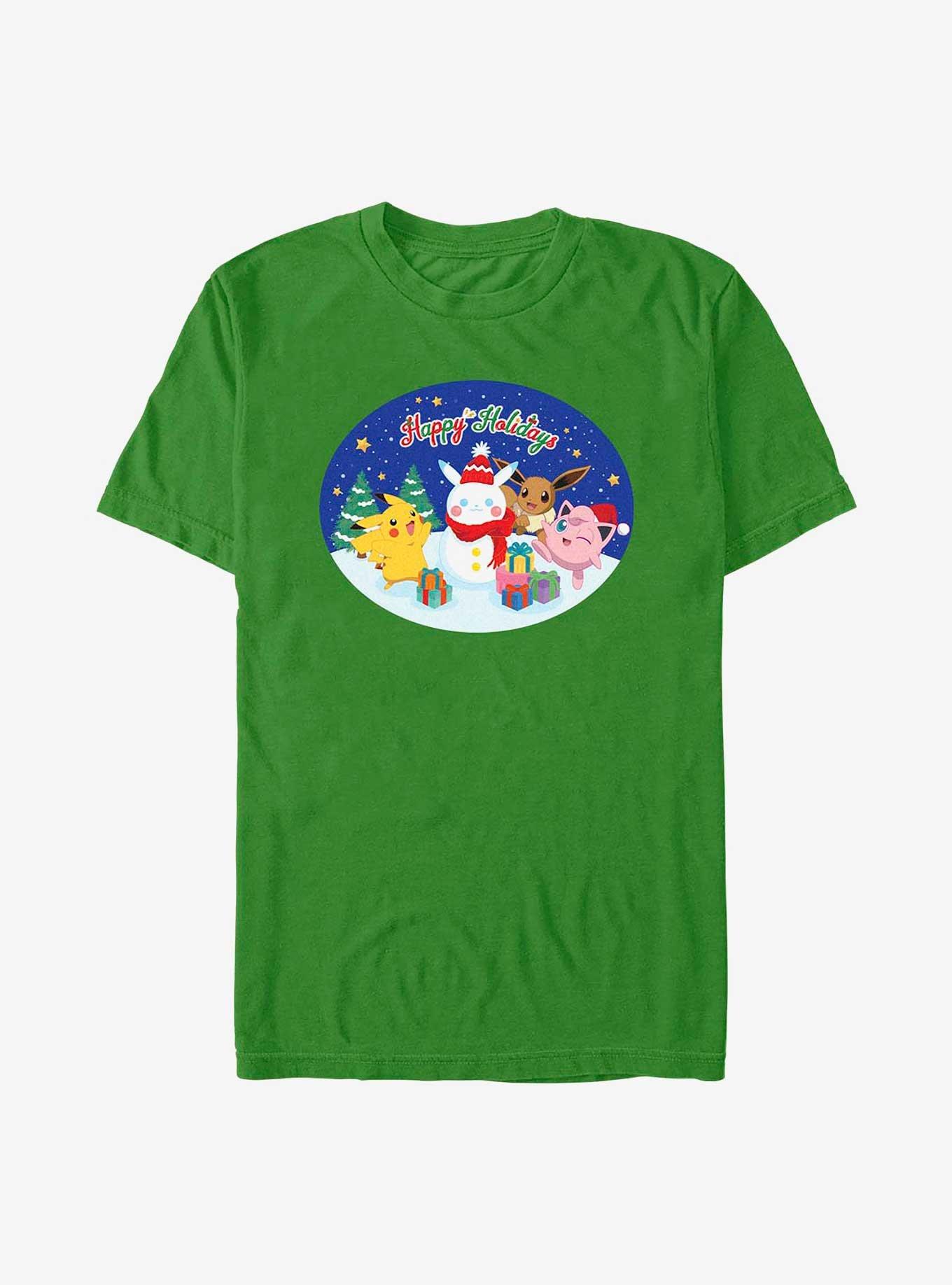 Pokemon Happy Holidays Snowman T-Shirt, , hi-res