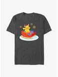 Pokemon Pikachu Sleigh Ride T-Shirt, CHARCOAL, hi-res