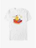 Pokemon Pikachu Sleigh Ride T-Shirt, WHITE, hi-res