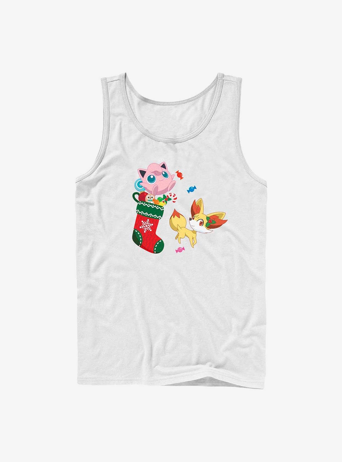 Pokemon Jiggly Puff and Fennekin Gift Stocking Tank, WHITE, hi-res