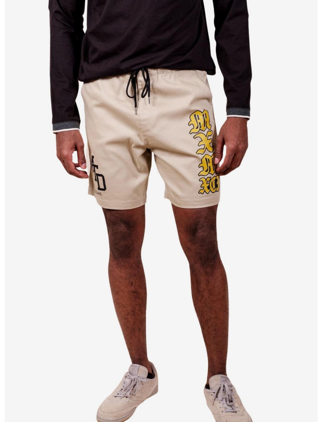 Khaki Collegiate Twill Shorts, KHAKI, hi-res