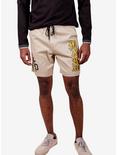 Khaki Collegiate Twill Shorts, KHAKI, hi-res