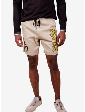 Khaki Collegiate Twill Shorts, , hi-res