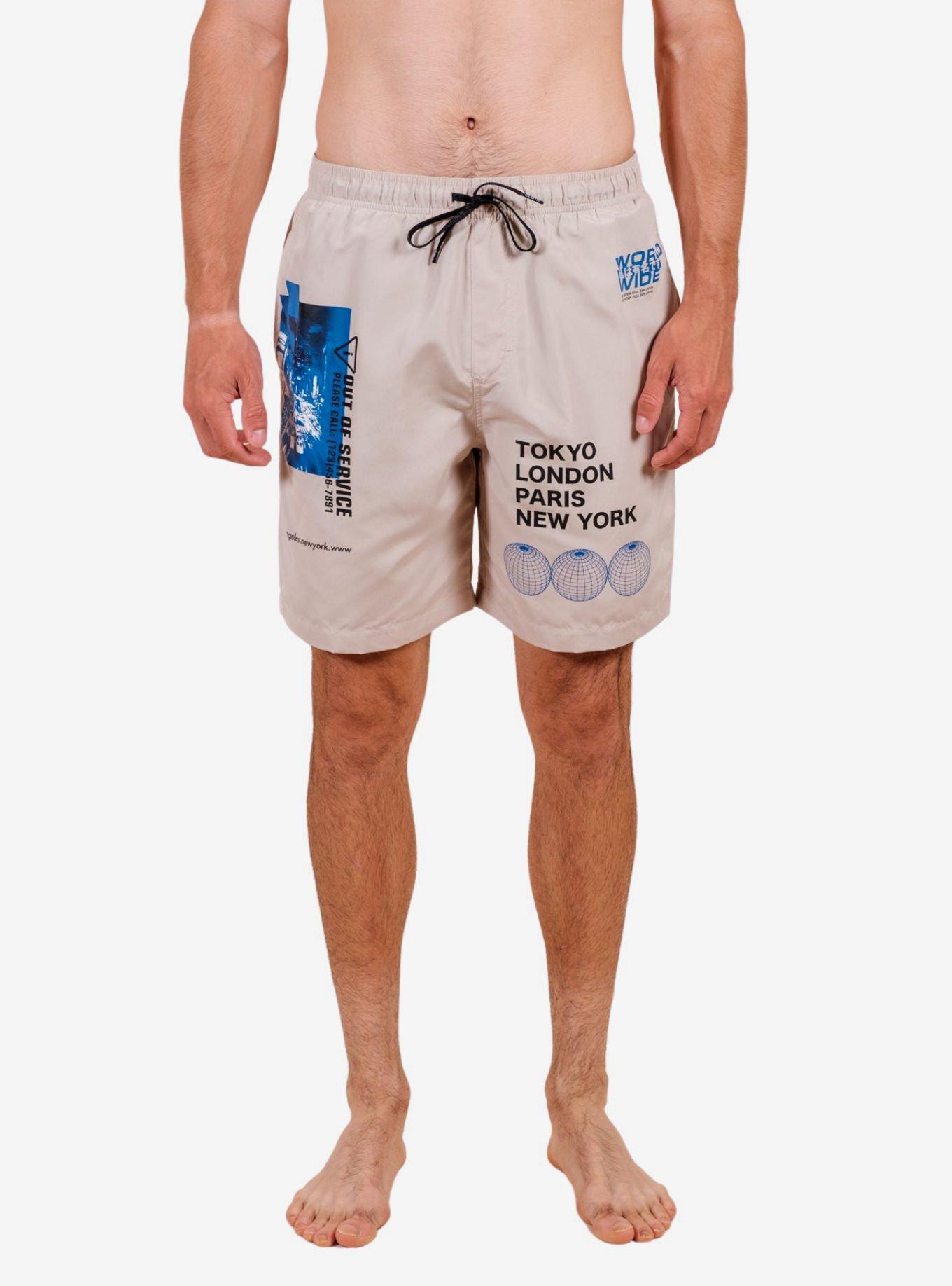 Sand Worldwide Swim Trunks, SAND, hi-res