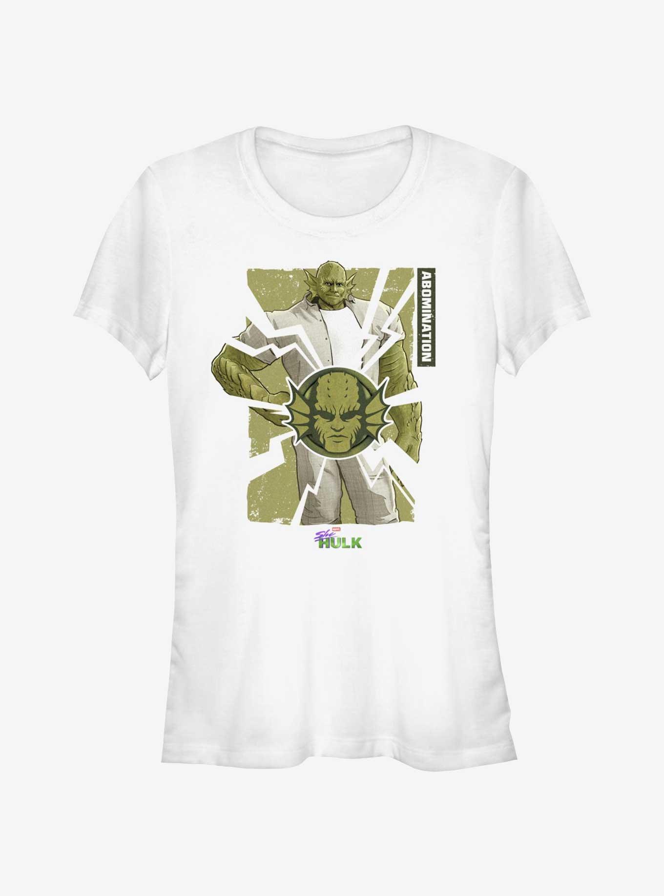 Marvel She-Hulk: Attorney At Law Abomination Smash Girls T-Shirt, WHITE, hi-res