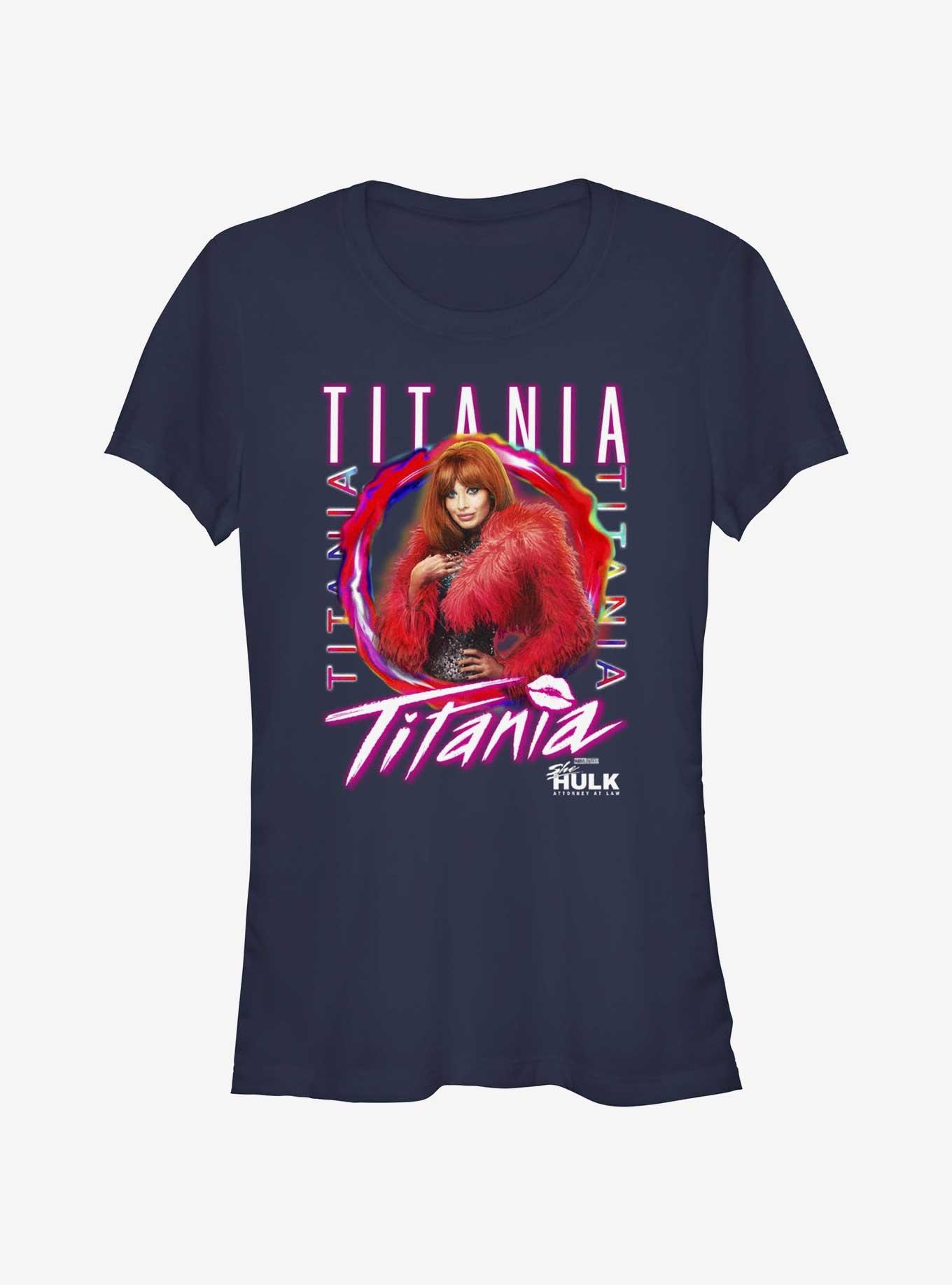 Marvel She-Hulk: Attorney At Law Titania Portrait Girls T-Shirt, NAVY, hi-res