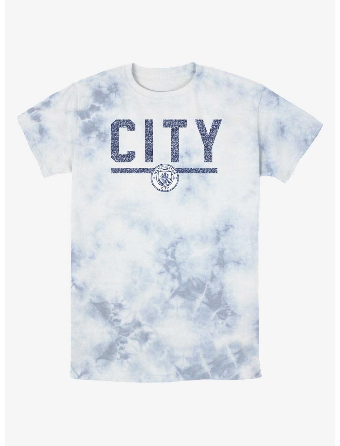 Premier League Manchester City F.C. Simple Tie-Dye T-Shirt, WHITEBLUE, hi-res