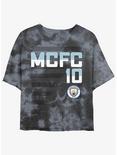 Premier League Manchester City F.C. On Field Jersey Womens Tie-Dye Crop T-Shirt, BLKCHAR, hi-res