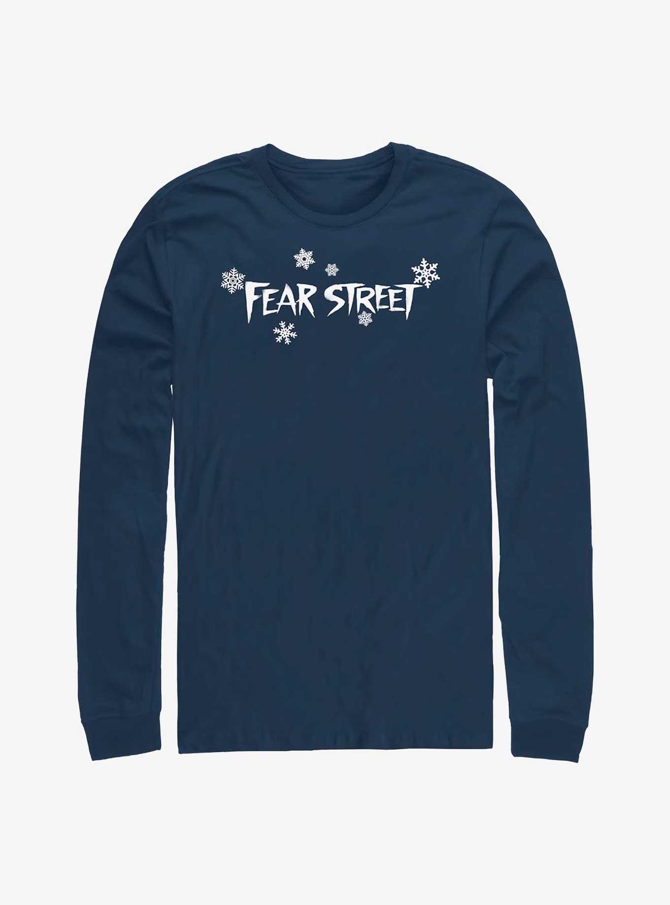 Fear Street Snowflake Logo Long-Sleeve T-Shirt, NAVY, hi-res