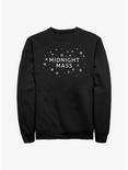 Midnight Mass Snowflake Logos Sweatshirt, BLACK, hi-res