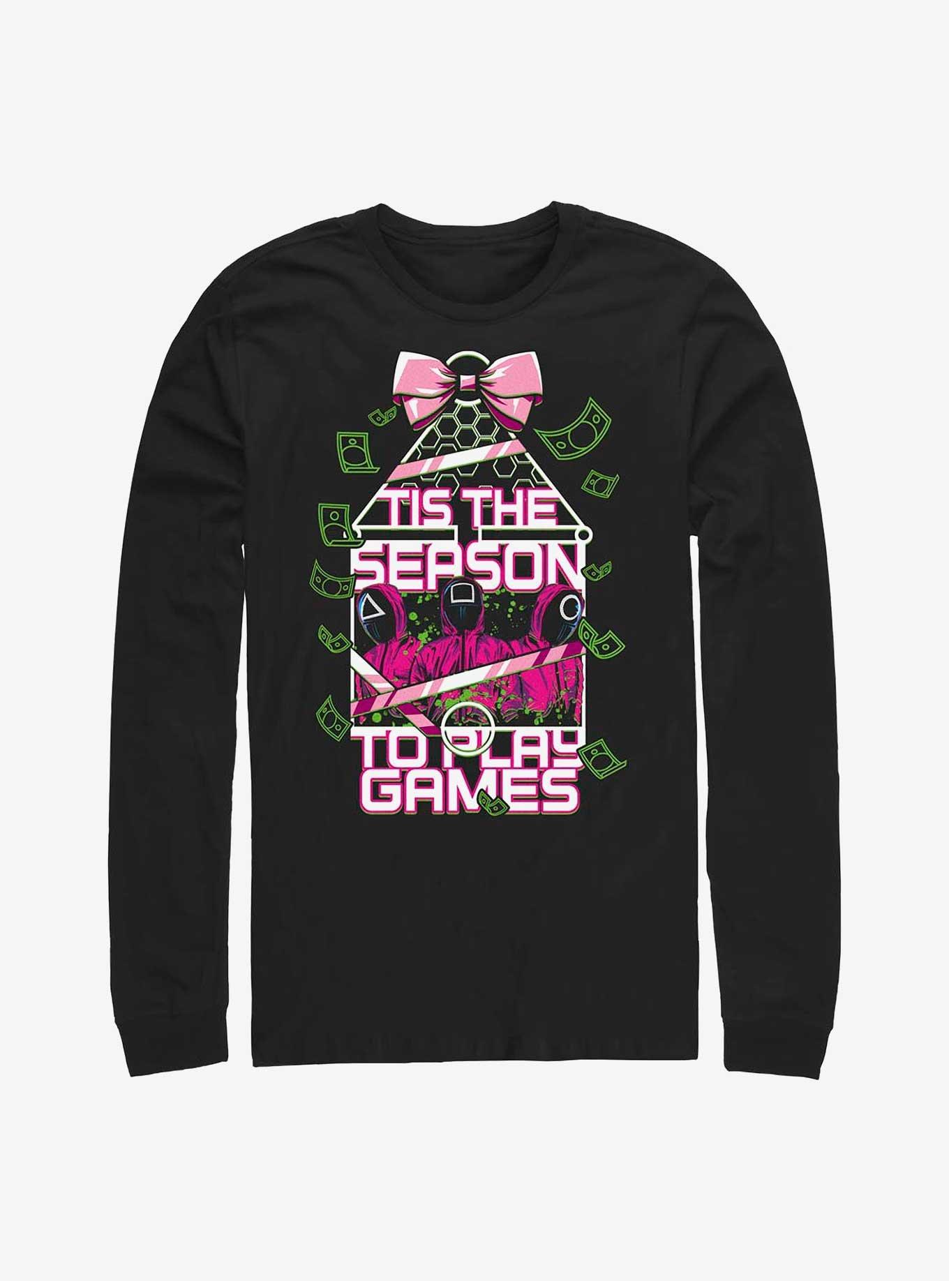 Squid Game Tis The Season To Play Games Long-Sleeve T-Shirt, , hi-res