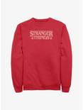 Stranger Things Knitted Logo Sweatshirt, RED, hi-res