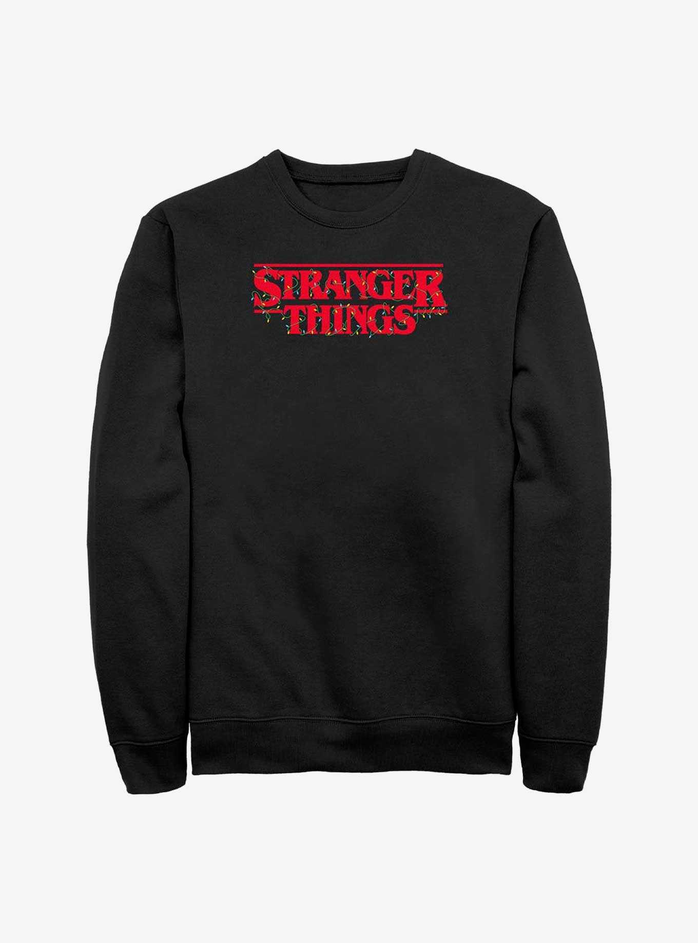 Stranger Things Christmas Lights Logo Sweatshirt, , hi-res