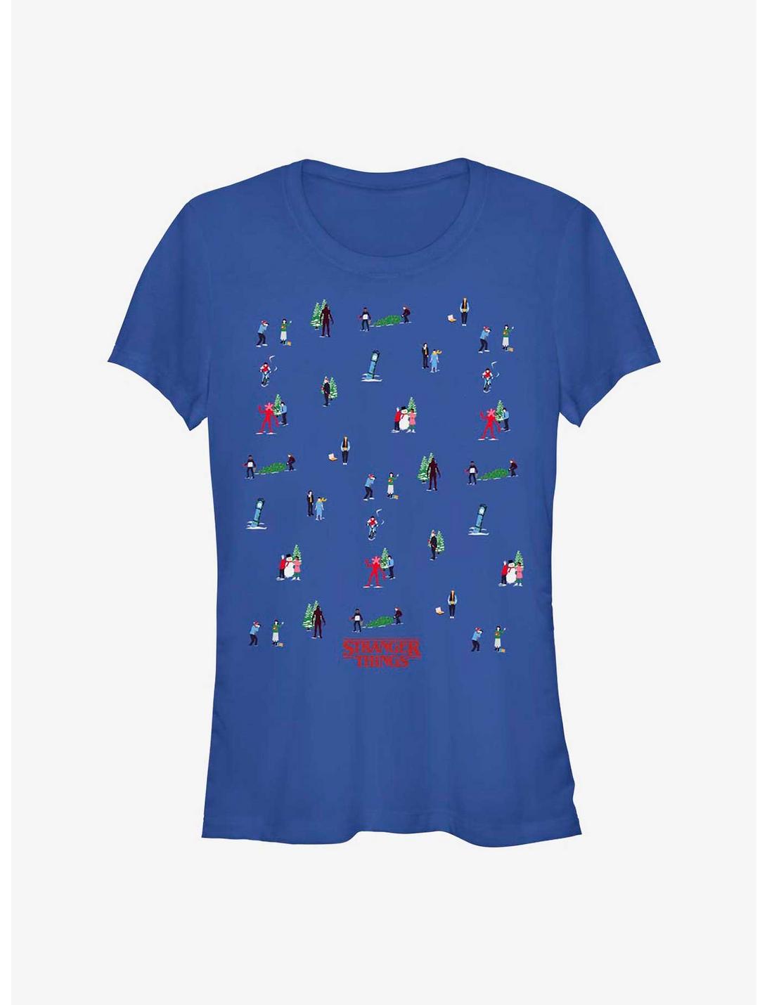 Stranger Things Get A Tree Girls T-Shirt, ROYAL, hi-res
