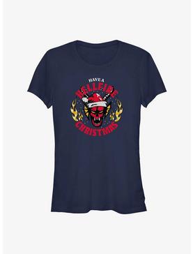 Stranger Things Have A Hellfire Christmas Girls T-Shirt, , hi-res