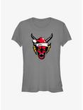 Stranger Things Hellfire Christmas Club Girls T-Shirt, CHARCOAL, hi-res