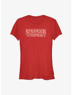 Stranger Things Knitted Logo Girls T-Shirt, , hi-res