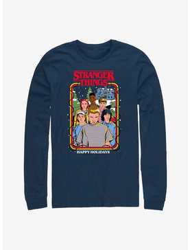 Stranger Things Happy Holidays Stranger Squad Long-Sleeve T-Shirt, , hi-res