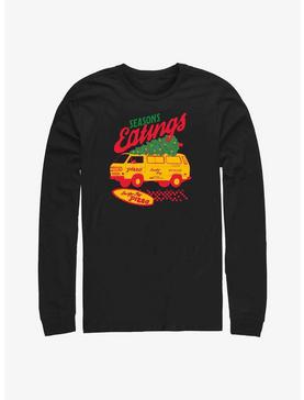 Stranger Things Season's Eatings Surfer Boy Pizza Long-Sleeve T-Shirt, , hi-res