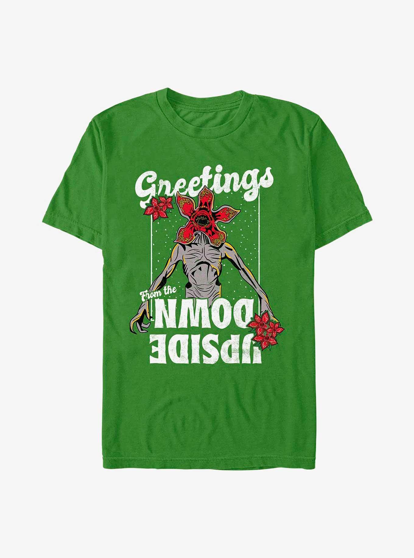 Stranger Things Demogorgon Season's Greetings T-Shirt, KELLY, hi-res