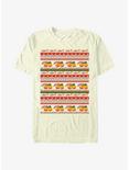 Stranger Things Surfer Boy Pizza Pattern T-Shirt, NATURAL, hi-res