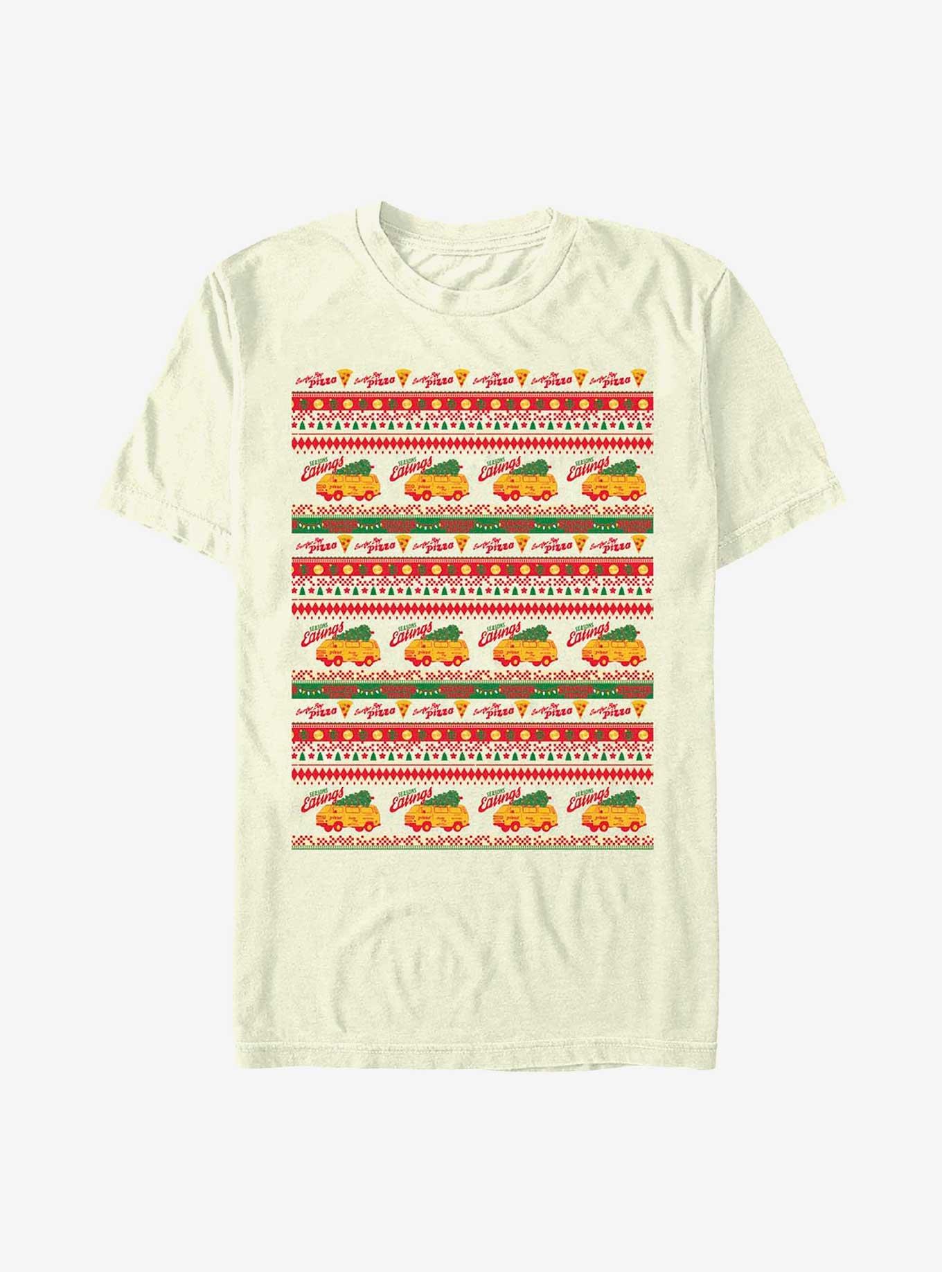 Stranger Things Surfer Boy Pizza Pattern T-Shirt, , hi-res