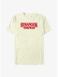 Stranger Things Christmas Lights Logo T-Shirt, NATURAL, hi-res