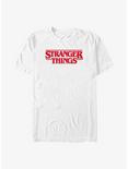Stranger Things Christmas Lights Logo T-Shirt, WHITE, hi-res