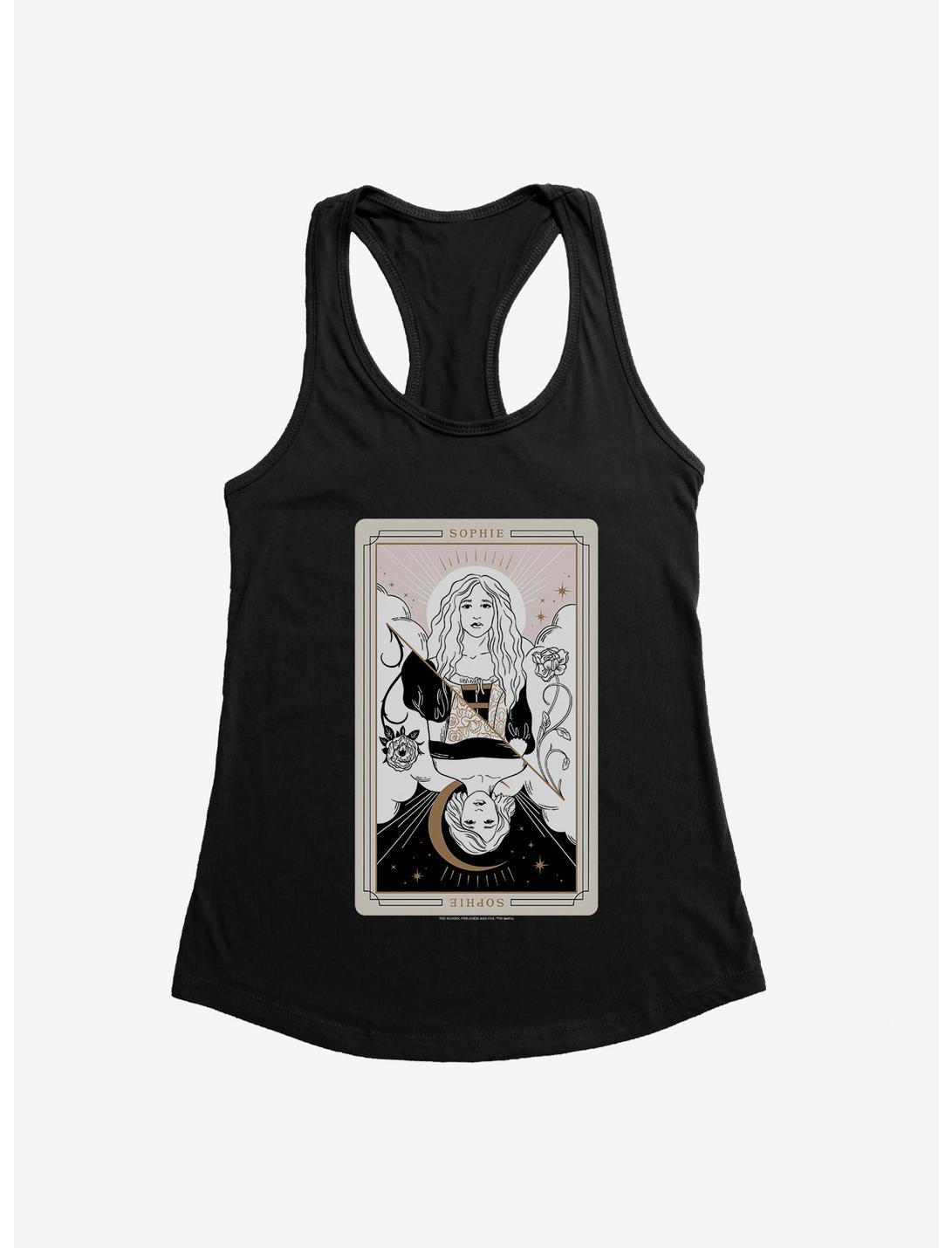The School For Good And Evil Sophie Tarot Card Girls Tank, BLACK, hi-res