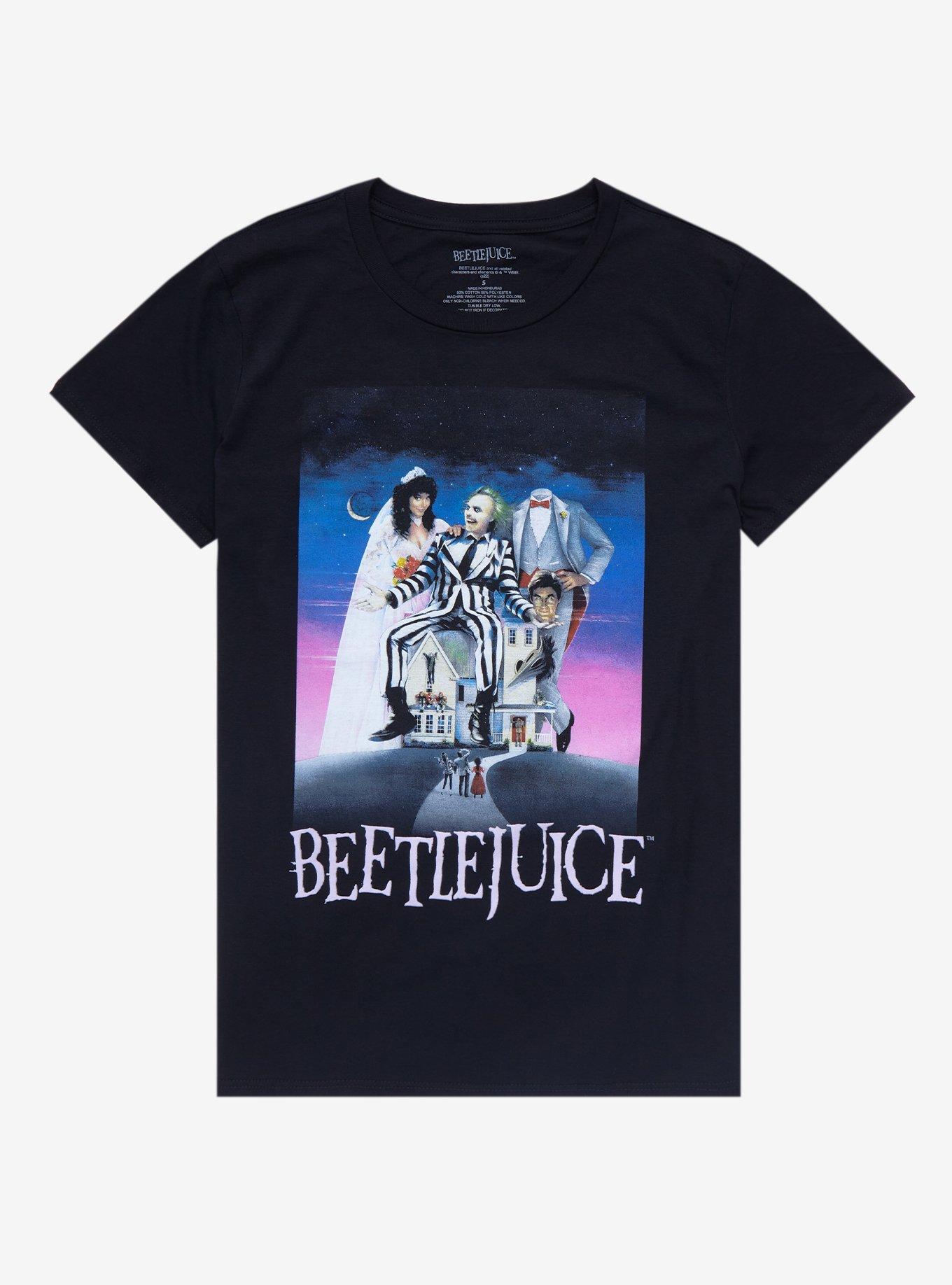 Beetlejuice Poster Boyfriend Fit Girls T-Shirt, MULTI, hi-res