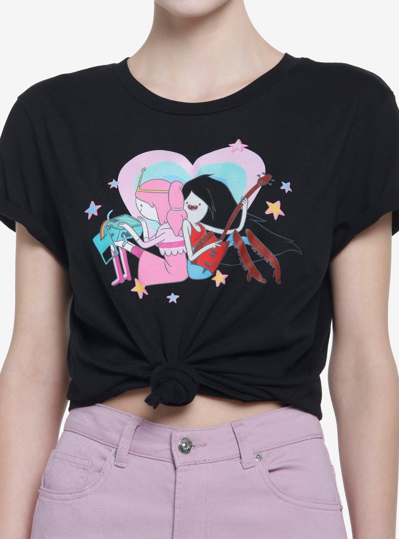 Adventure Time Marceline & Princess Bubblegum Boyfriend Fit Girls T 