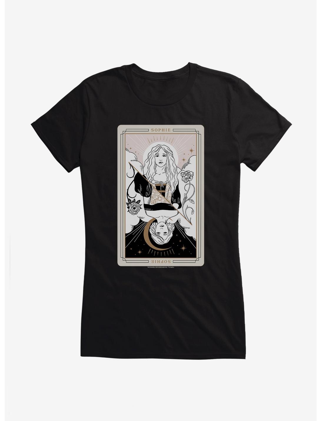 The School For Good And Evil Sophie Tarot Card Girls T-Shirt, BLACK, hi-res