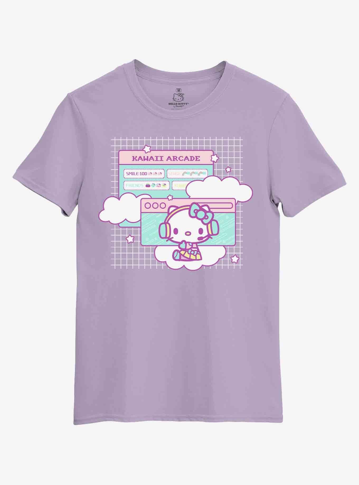 Hello Kitty Kawaii Arcade Boyfriend Fit Girls T-Shirt, MULTI, hi-res