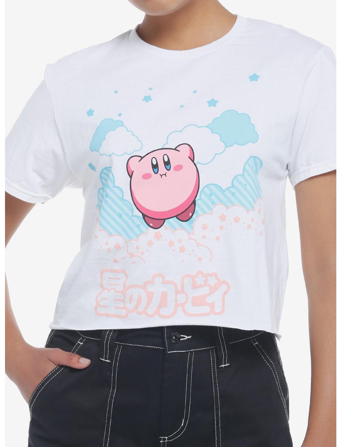 Kirby Float Cloud Girls Crop T-Shirt, MULTI, hi-res