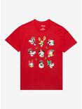 Disney Mickey Mouse And Friends Holiday Grid Boyfriend Fit Girls T-Shirt, MULTI, hi-res