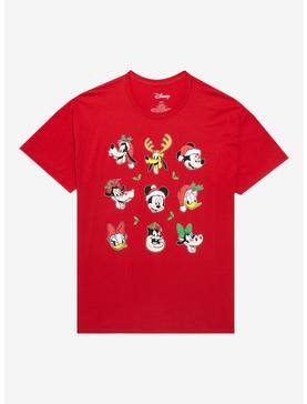 Disney Mickey Mouse And Friends Holiday Grid Boyfriend Fit Girls T-Shirt, , hi-res