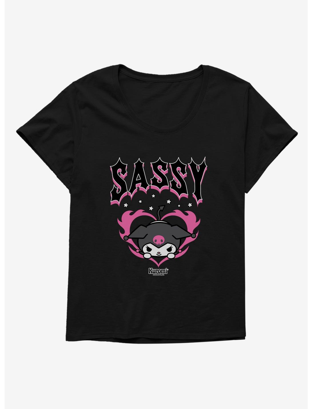 Kuromi Sassy Womens T-Shirt Plus Size, , hi-res