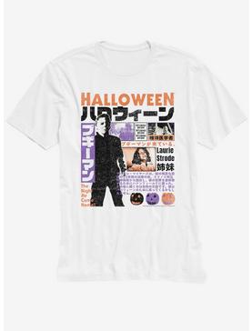 Halloween Japanese Poster Boyfriend Fit Girls T-Shirt, , hi-res