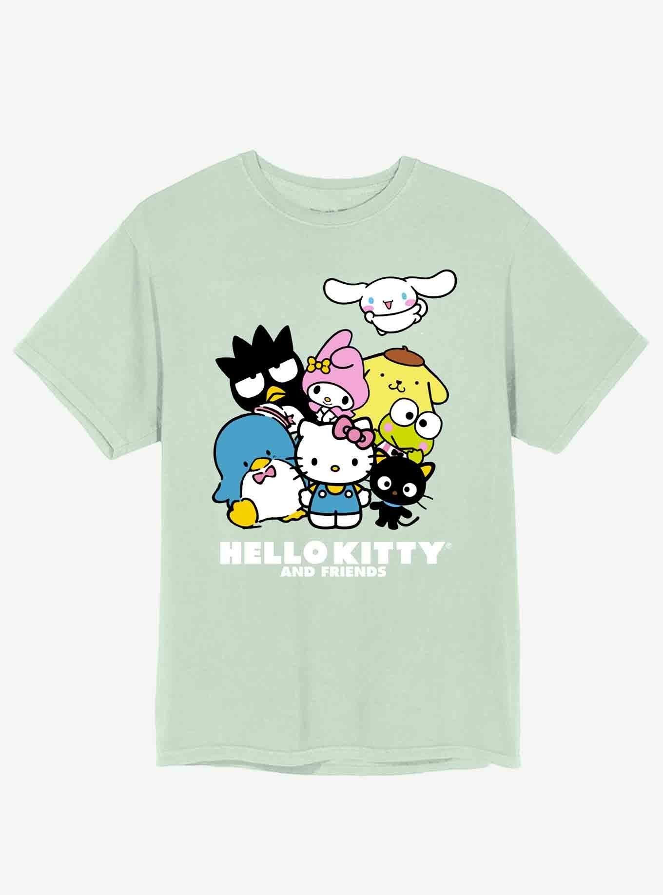 Hello Kitty And Friends Group Boyfriend Fit Girls T-Shirt, MULTI, hi-res