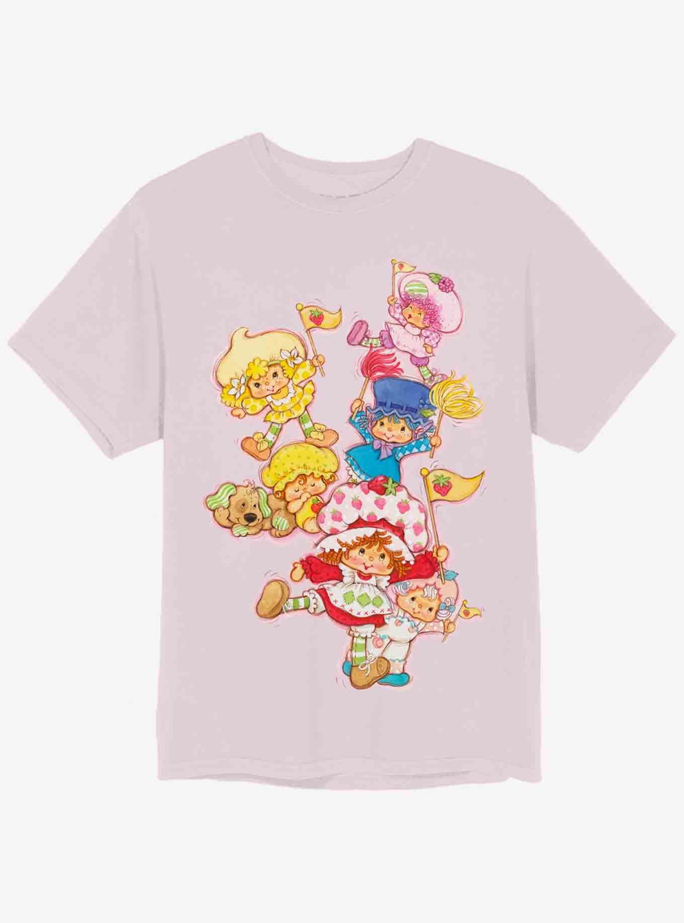 Strawberry Shortcake Celebration Boyfriend Fit Girls T-Shirt, MULTI, hi-res
