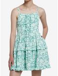 Keroppi Collage Ruffle Cami Dress, LIGHT GREEN, hi-res